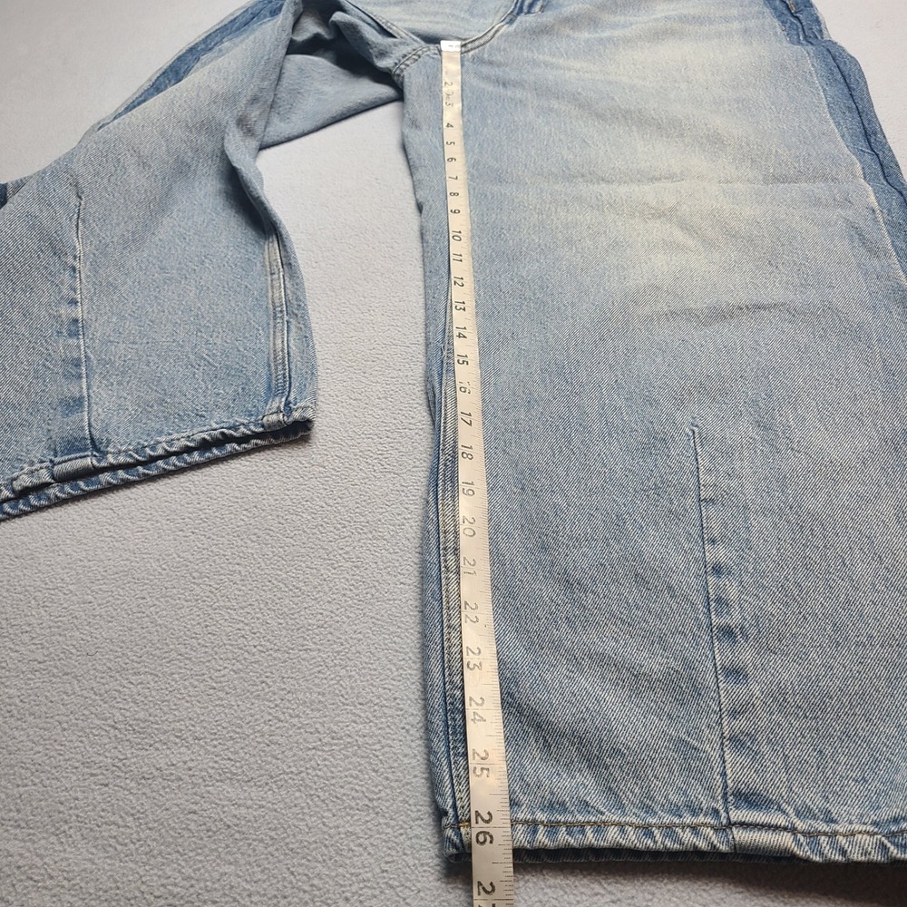 Universal Thread Barrel Jeans Womens 14 Light Wash Excellent High Rise Denim - Picture 2 of 8